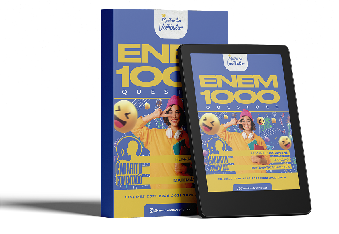Ebook e Tablet Enem 1000 Questões Mestres do Vestibular